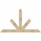 Ekena Millwork Saratoga Rough Sawn Timber Gable Bracket, Douglas Fir, 84"W x 49"H x 4"D x 6"F, 14/12 Pitch GBW084X49X0406SAR00RDF - alternate 1